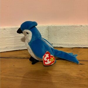Ty Plush Blue and White Bird